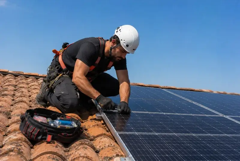 Maintenance et monitoring de panneaux solaires à Rasteau